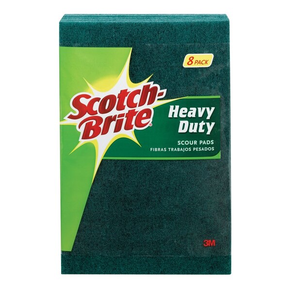 Scotch-Brite SCOURPAD LG HVY DTY, 8PK - 220-8-CC