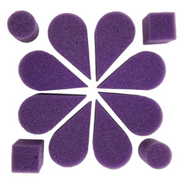 Ruby Red Paints Petal Sponge, Purple, 8PK - SPOPETPU