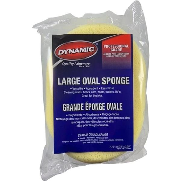 Dynspong 00026 7.75 x 5.75 x 2.25 in. Dynamic Professional Grade All Purpose Large Oval Sponge - 374444