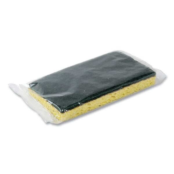 Amercareroyal Heavy-Duty Scrubbing Sponge, Yellow/Green, PK20 - RPP S740C/20