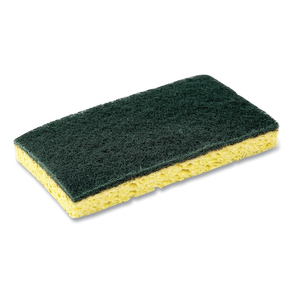 Amercareroyal Heavy-Duty Scrubbing Sponge, Yellow/Green, PK20 - RPP S740C/20