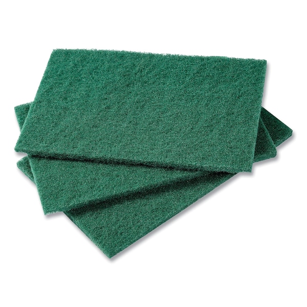 Amercareroyal Medium-Duty Scouring Pad, 6 x 9, Green, PK60 - RPP S960