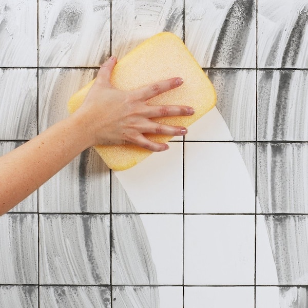 Qep Two-Sided Sponge, 7-1/2 in L, 5-1/4 in W, 1-7/8 in Thick, Synthetic Fiber, Yellow - 70007-24