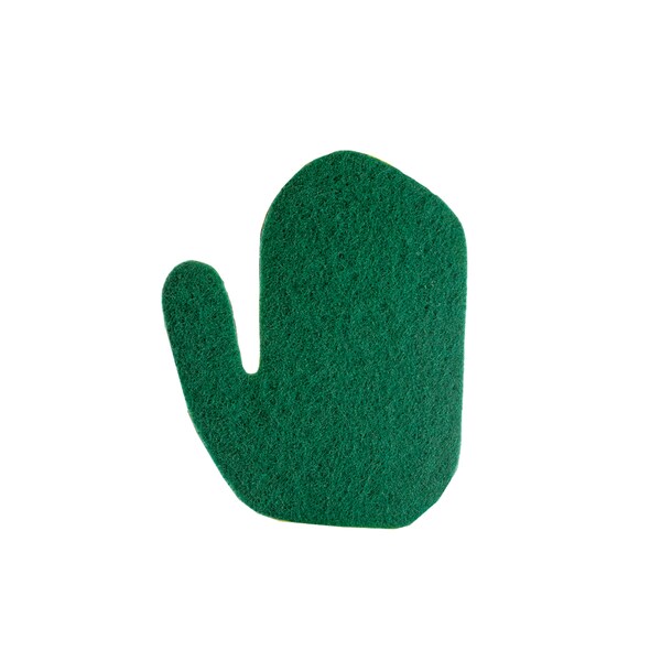 Popular Life Kleen Mitt Refill, Medium Grade Scouring Pad, Green Mitt, Left Hand - PL-MS-KMGM-3-LHRF-36