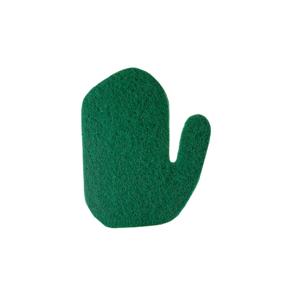 Popular Life Kleen Mitt Refill, Medium Grade Scouring Pad, Green Mitt, Left Hand - PL-MS-KMGM-3-RHRF-36