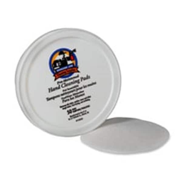 Genuine Joe Pre-moistened Hand Cleaning Pads- 3in. Diameter- 50 Pads - GJO15050