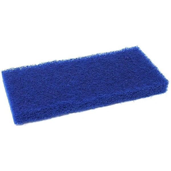 The Brush Man 10” Scrubbing Pad, Blue - Medium Duty, 48PK - PAD10-BLUE
