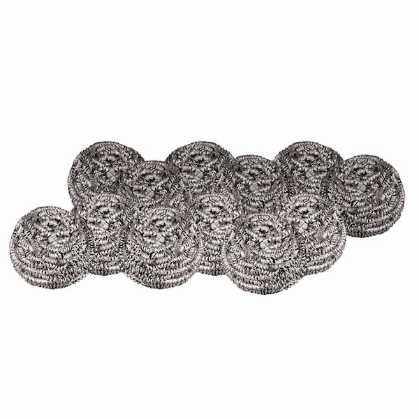 Premiere Pads Stnless Steel Scrubber Sponge, Medium, PK6 - PAD 35