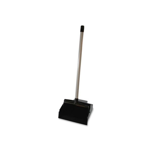 Sp Richards Genuine Joe Lobby Dustpan, Plastic, 12", Black - - GJO85136