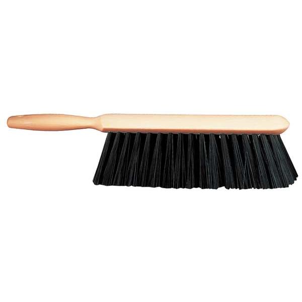 Tough Guy 2 1/2 in W Bench Brush, Medium, 2 in L Handle, 9 in L Brush, Black, Foam, 14 3/8 in L Overall - 1NXZ9