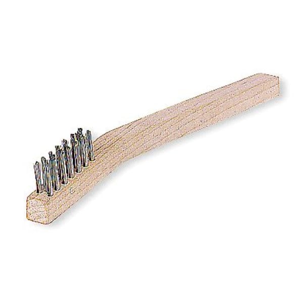 Tough Guy Scratch Brush, 8 in L Handle, 2 in L Brush, Gray, Wood, 7 7/8 in L Overall, 5 PK - 1VAG1