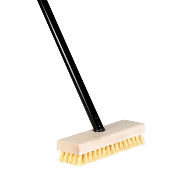 Dqb DQB 7-3/4 in. W 48 in. Metal Handle Scrub Brush - 11932