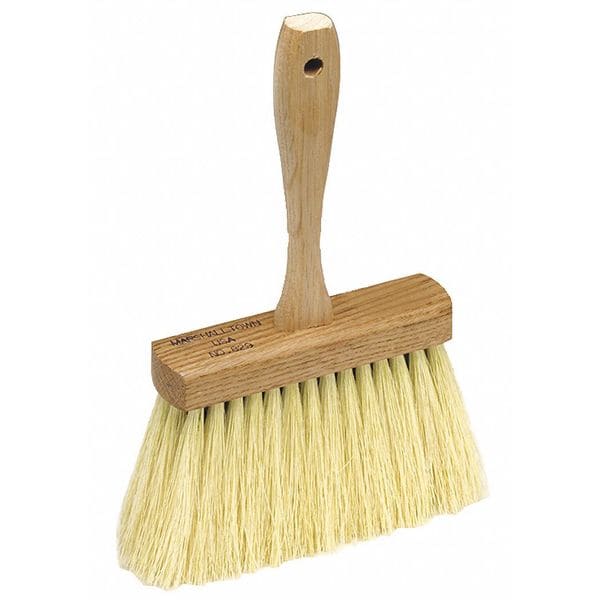 Marshalltown 1 3/4 in W Masonry Brush, 6 3/4 in L Handle, 6-1/2 in L Brush, White, Hardwood, 11 in L Overall - 829