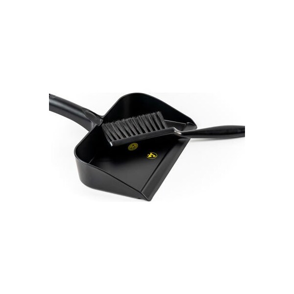 Lpd Trade LPD Trade ESD Conductive Workbench Cleaning Set, Utility Brush & Dust Pan, Black - - C80500