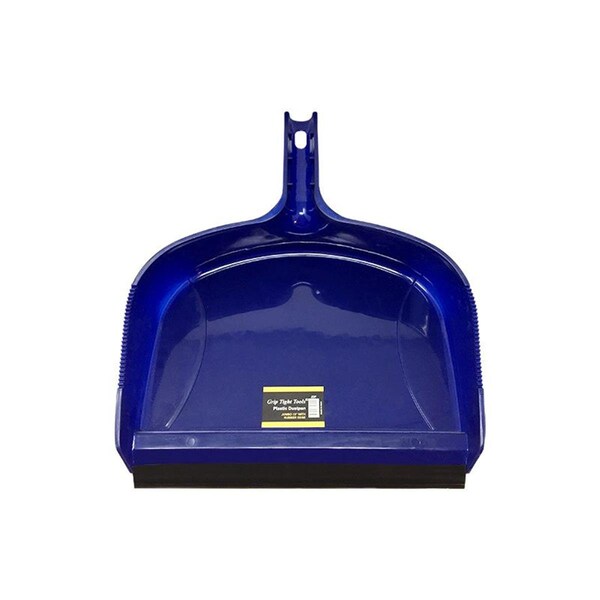 Homecare Products 13 in. Jumbo Plastic Dust Pan with Rubber Lip - HO3970500