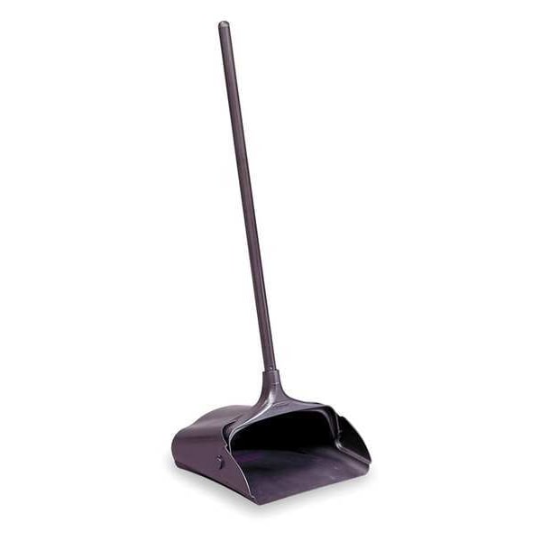 Rubbermaid Commercial Long Handled Dust Pan with Wheels, Polypropylene, 27 1/2 in Handle Lg - FG253104BLA
