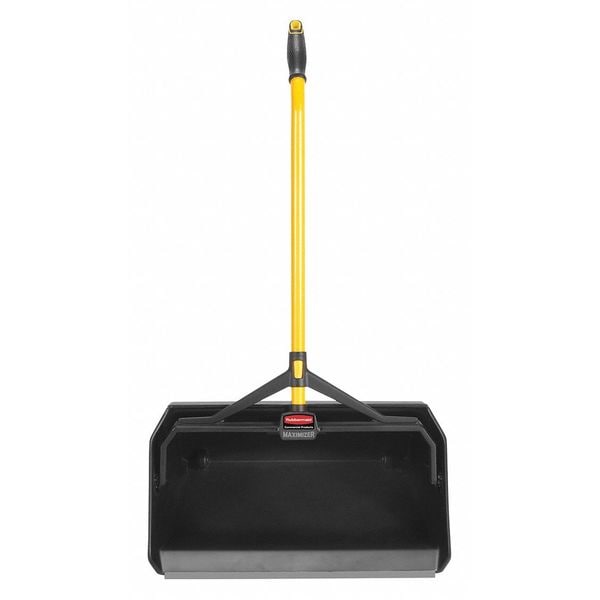 Rubbermaid Commercial Dust Pan, Plastic, 21-3/4" W, 30" L Handle - 2018781