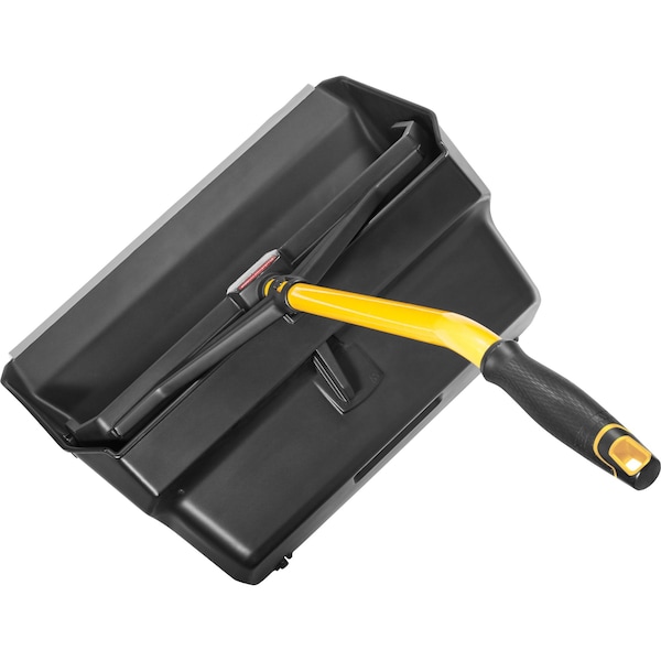 Rubbermaid Commercial Dust Pan, Plastic, 21-3/4" W, 30" L Handle - 2018781