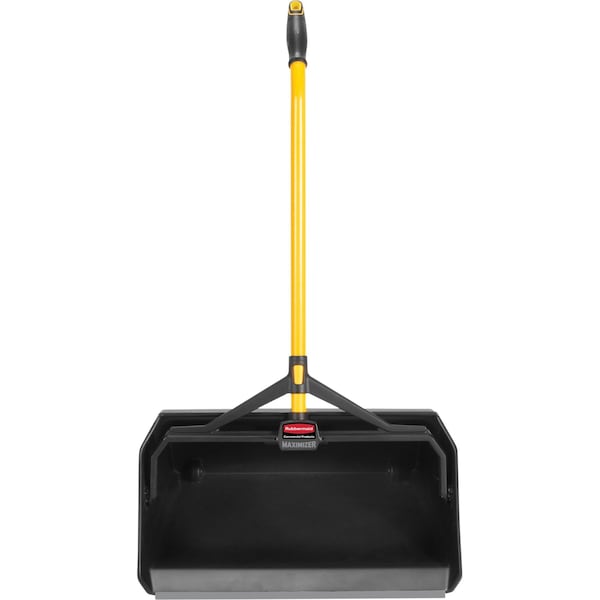 Rubbermaid Commercial Dust Pan, Plastic, 21-3/4" W, 30" L Handle - 2018781