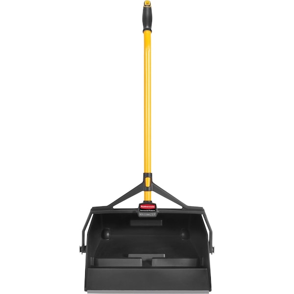 Rubbermaid Commercial Dust Pan, Plastic, 17" W, 30" L Handle - 2018806