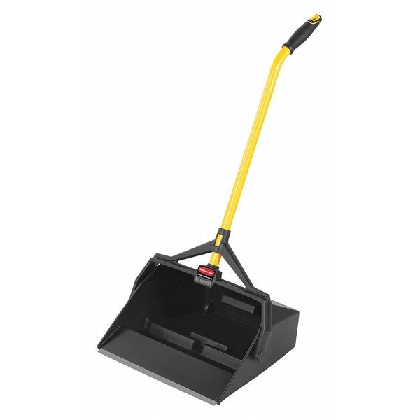 Rubbermaid Commercial Dust Pan, Plastic, 17" W, 30" L Handle - 2018806
