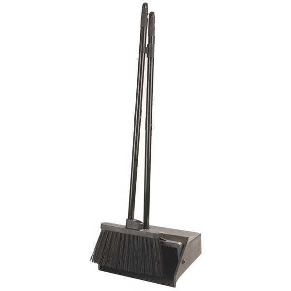 Carlisle Foodservice Lobby Pan and Broom Combo, Black, 36 in - 36141503