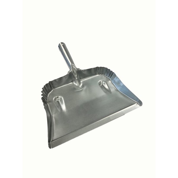 Fulton Open Dustpan, 712 in L, 1234 in W, Steel, Black, EnamelCoated - 182B-20PK