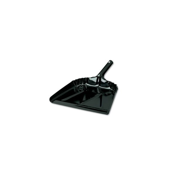 Impactprod Impact, Heavy-Duty Commercial Dust Pan, 16w X 15 1/2d, 20-Gauge Steel, Black - 4216