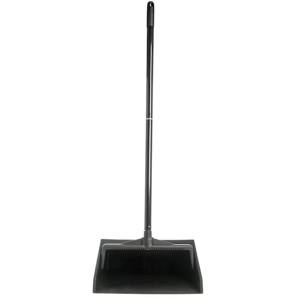 Carlisle Foodservice Lobby Dust Pan w/2-Pc Handle, Black - 36142003