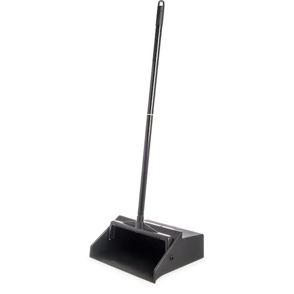Carlisle Foodservice Lobby Dust Pan w/2-Pc Handle, Black - 36142003