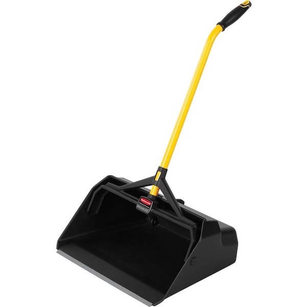 Rubbermaid Commercial Debris Pan, Hvy-duty, f/18"Push Broom, 21.475"x29"x11", BK/YW - RCP2018781