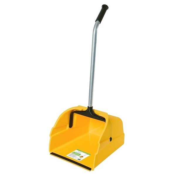 Simple Spaces Jumbo Lobby Dustpan, 23 in L, 12 in W, Metal/Plastic/Polypropylene - 8497