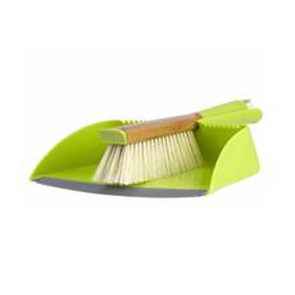Clean Team Full Circle Clean Team Bamboo/Plastic Handheld Dustpan and Brush Set - FC14604