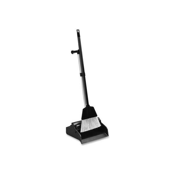 Sp Richards Genuine Joe Lobby Dust Pan Combo Kit, 2-Way Handle, Black,  - GJO02407