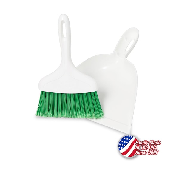 Libman Commercial Dust Pan with Whisk Broom White, 6PK - 1031
