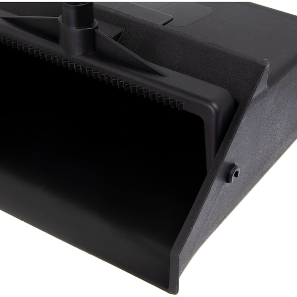 Carlisle Foodservice Upright Dustpan w/Metal Handle, Black - 36141003-1