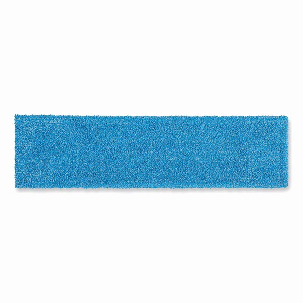 Rubbermaid Commercial 19.5 in x 5.5 in Flat Mop Pad, Blue, Microfiber - 2132426
