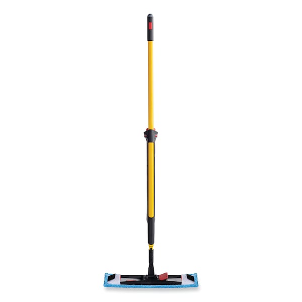 Rubbermaid Commercial 19.5 in x 5.5 in Flat Mop Pad, Blue, Microfiber - 2132426