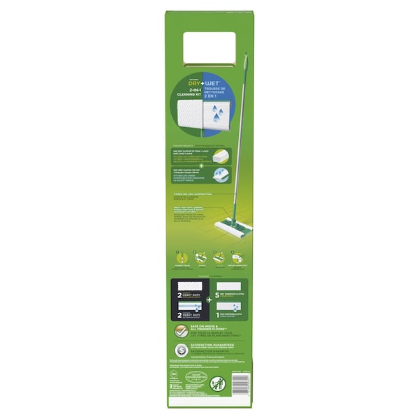 Swiffer Swiffer Sweeper Dry + Wet 10 in. W Dry/Wet Sweeping Kit - 92814