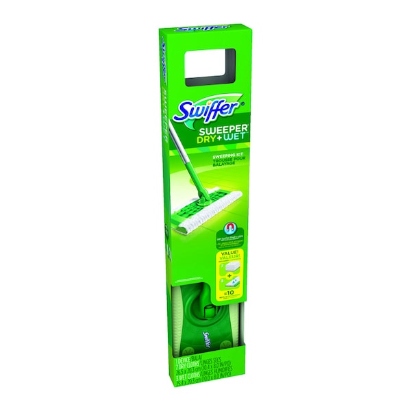 Swiffer Swiffer Sweeper Dry + Wet 10 in. W Dry/Wet Sweeping Kit - 92814
