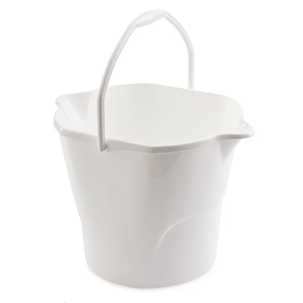 Libman Commercial 3 Gallon Round Utility Bucket, White, 6PK - 256