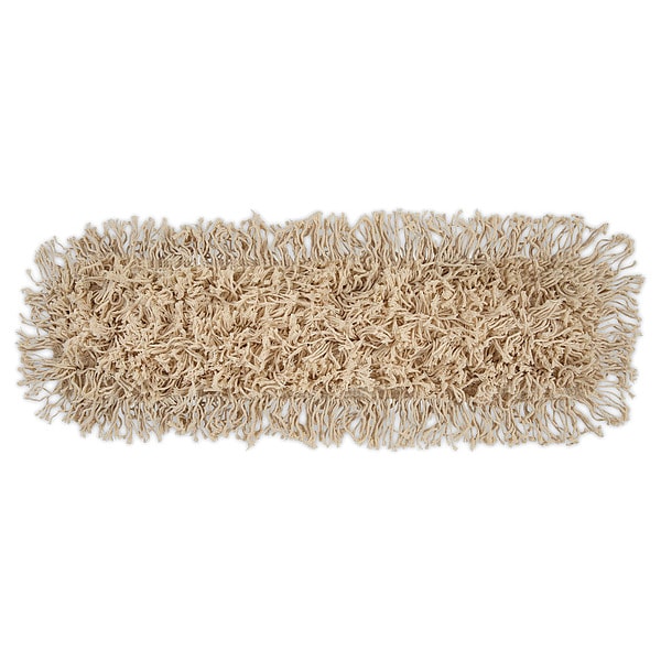 Unisan 24 in L Cut-End Dust Mop, White, Cotton, 1324 - 1324