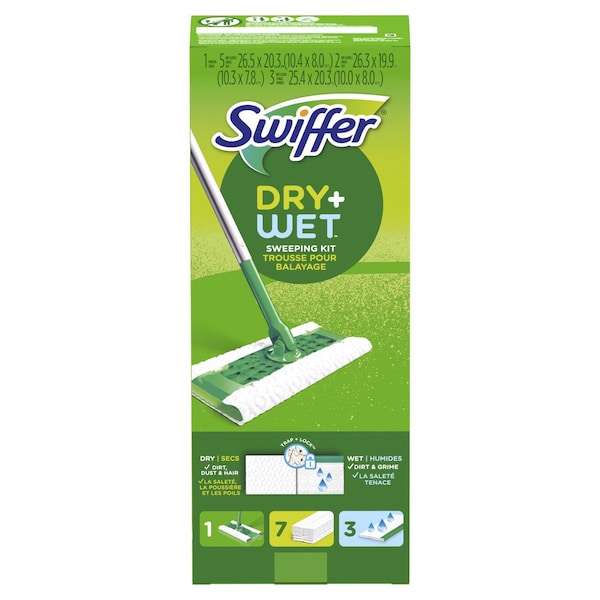 Swiffer Swiffer Sweeper Dry & Wet 10 in. W Dry/Wet Sweeping Kit - 92815