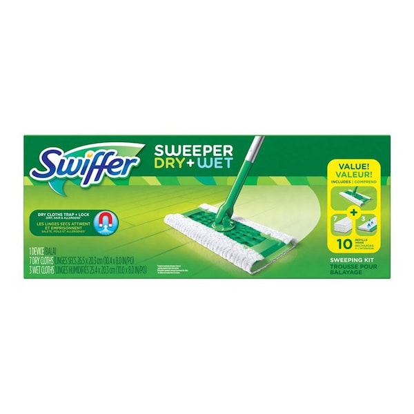 Swiffer Swiffer Sweeper Dry & Wet 10 in. W Dry/Wet Sweeping Kit - 92815