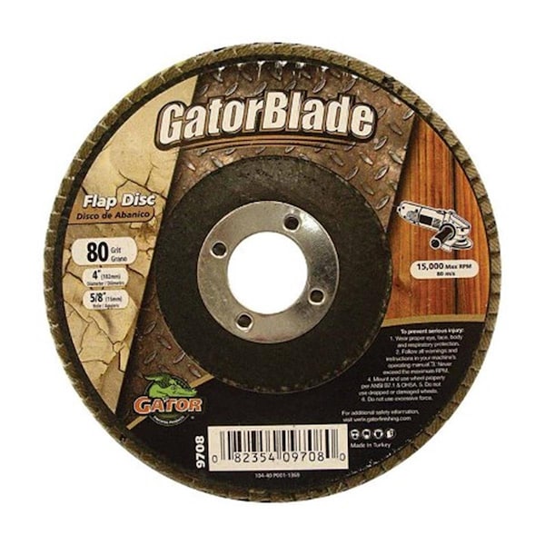 Limpiador 9708 4 x 0.63 pulgadas Disco tipo aleta Grano 80 - CL152542