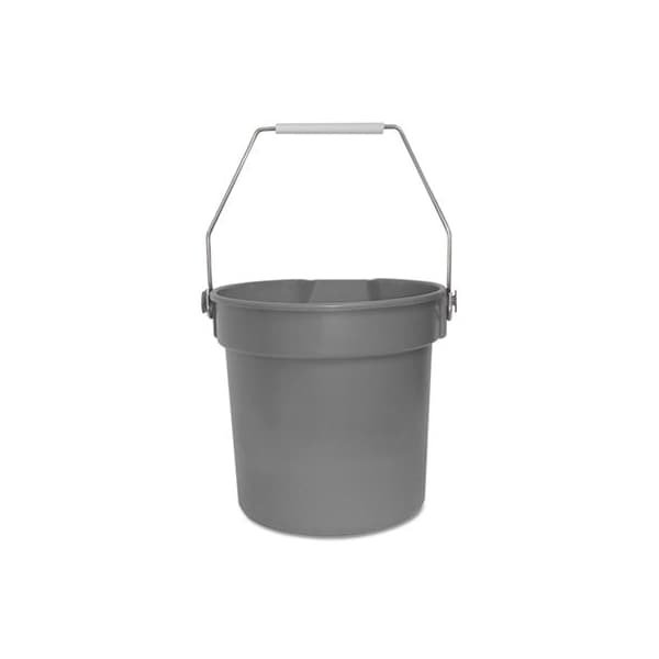 Impactprod Impact, DELUXE HEAVY-DUTY BUCKET, GRAY, POLYPROPYLENE, 10QT, 10 5/8DIA X 10 1/4H - 5510