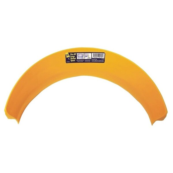 Foampro Bucket Spout, Plastic, Yellow, For: 5 gal Bucket - 135