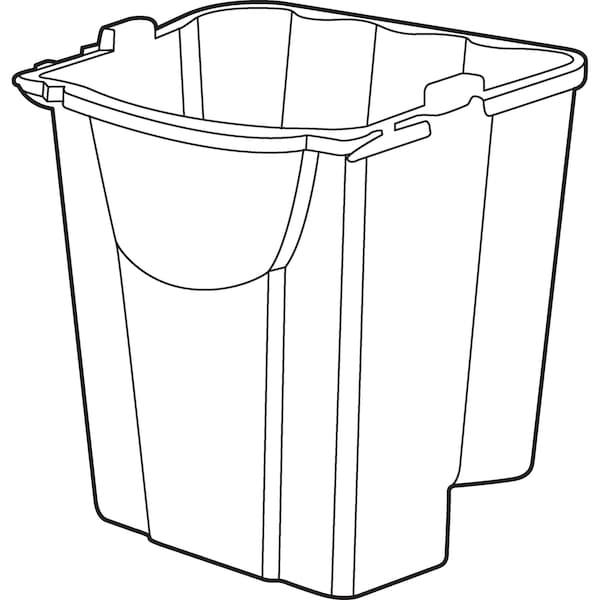 Rubbermaid Commercial 18 qt Red, Plastic - 2064907