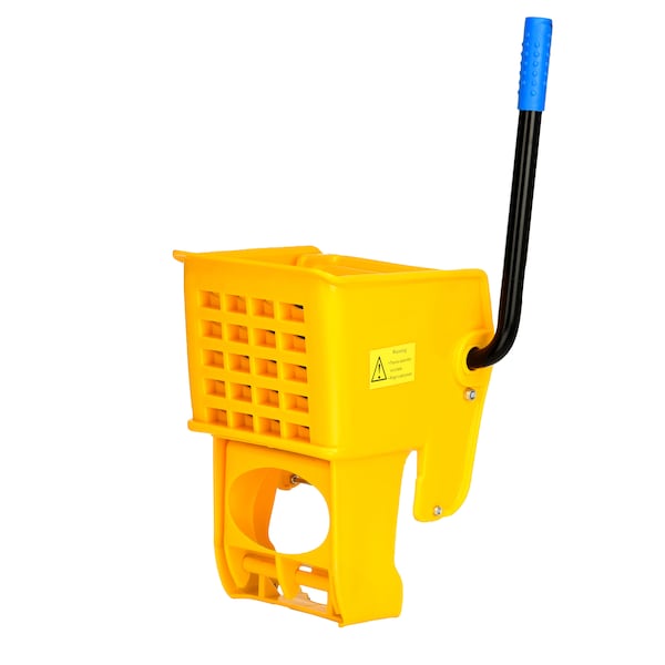 Alpine Industries 36 Qt. PVC Mop Bucket with Side Wringer, Yellow - 462