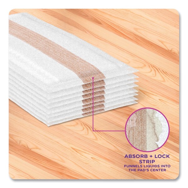 Swiffer WetJet System Wood Mopping Pad, 5.4 x 11.3, White, 20PK - 76563